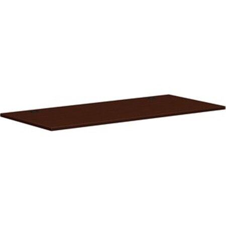 Seatsolutions 66 in. Rectangle Worksurface, Mahogany SE3200509